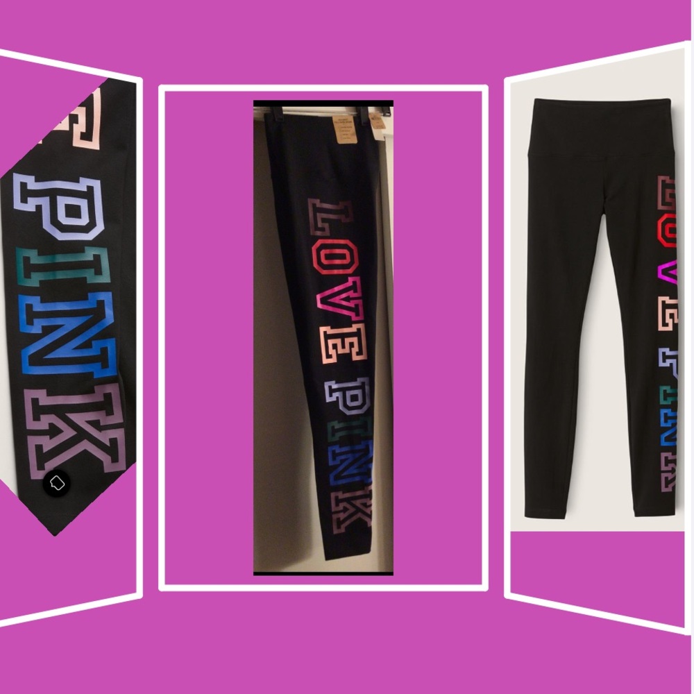 VICTORIA SECRET PINK Medium or Small High Waist Leggings - Picture 2 of 7